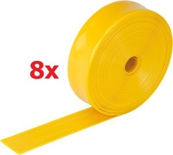 8x Mini Tennis Orange Throw Down Lines/Marking Line 