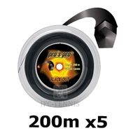 5x  Pros Pro Blackout Tennis String - 200m Reel